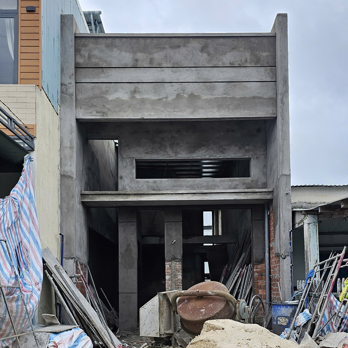 Nhật ký thi công nhà anh Lan ( Nhà Gác Lửng )